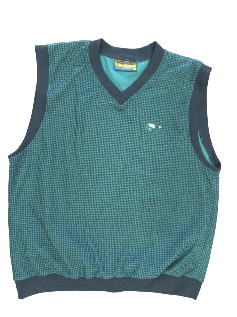 Forrester's Outerwear Houndstooth Fleece-Lined Vest